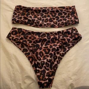 Shein Leopard Cheetah Bikini Set